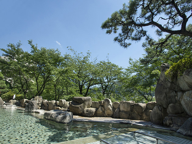 1日目宿泊：望川館露天風呂（イメージ）